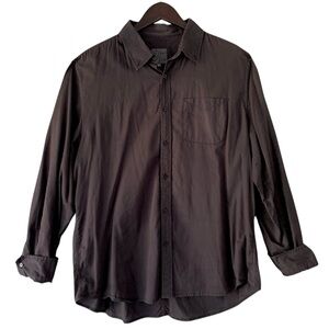 The Shirt Men's Long Sleeve, XL, 100% Cotton, Military Brownish Grey